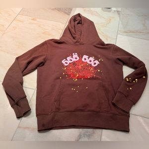 Spider 555 brown hoodie size medium